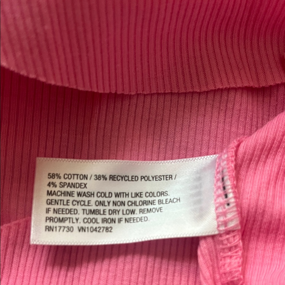 Wild Fable Pink Ribbed Tank Top - Picture 4 of 4